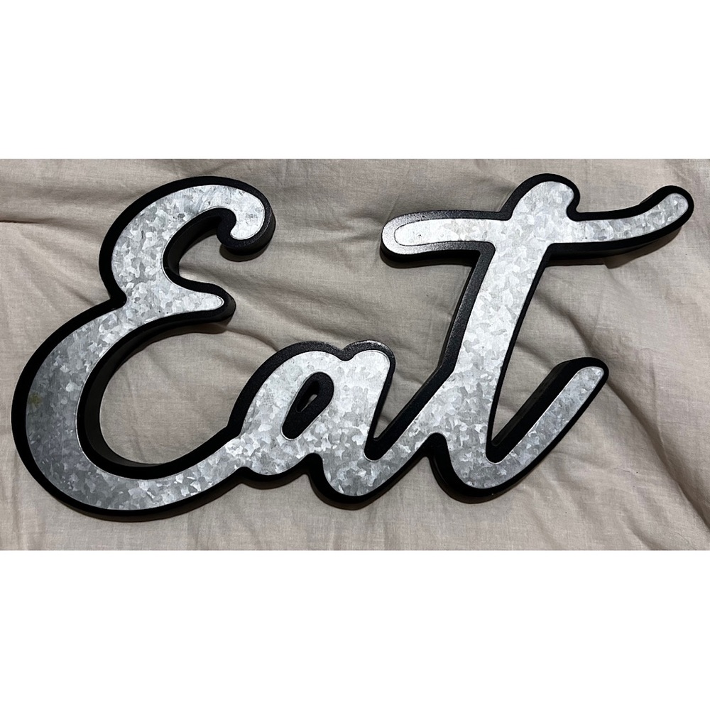 EAT Sign ~ Galvanized Metal